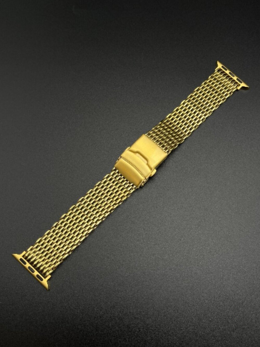 Apple Style Replacement Mesh Steel Bracelet (Yellow Gold)
